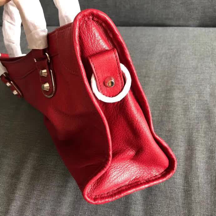 BALENCIAG巴黎世家 機車包 原版山羊皮包邊 銀色五金  可手提單肩斜跨  BL1076